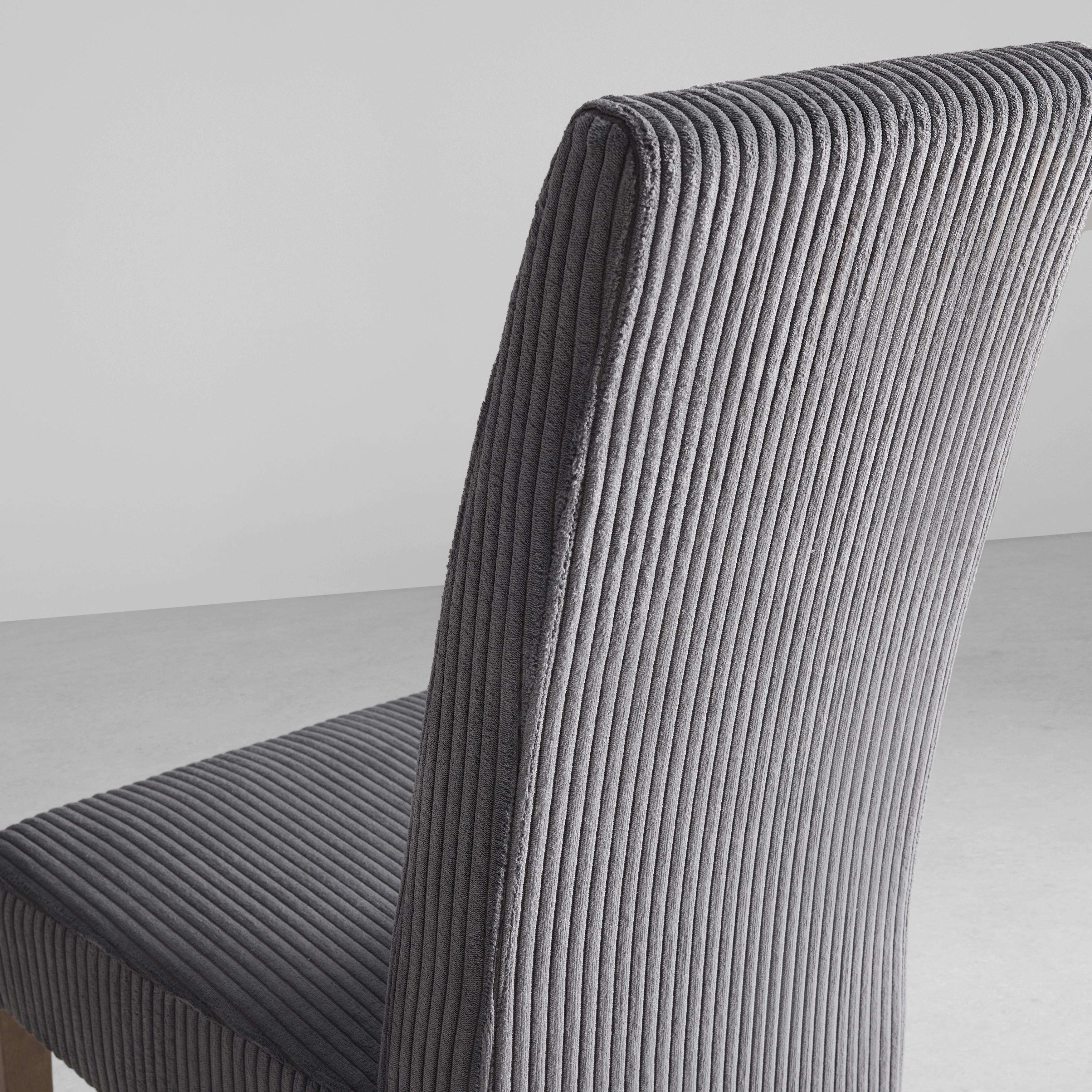 Stol Roko, Siva - siva/barve hrasta, Moderno, tekstil/les (46/101/62cm) - Mömax