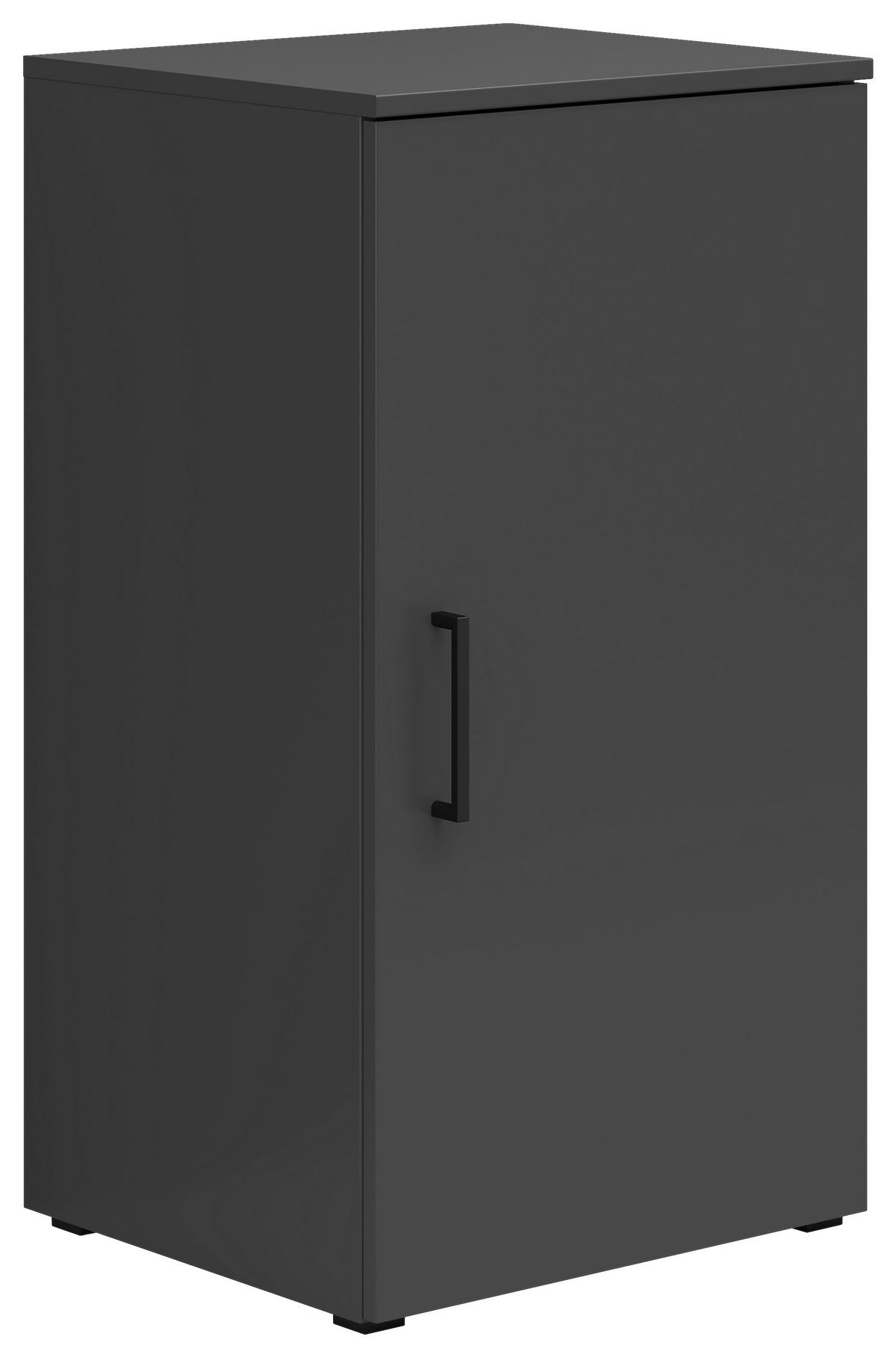 Komoda Multi - boje grafita/crna, Moderno, drvni materijal/plastika (45/83/40cm) - Modern Living