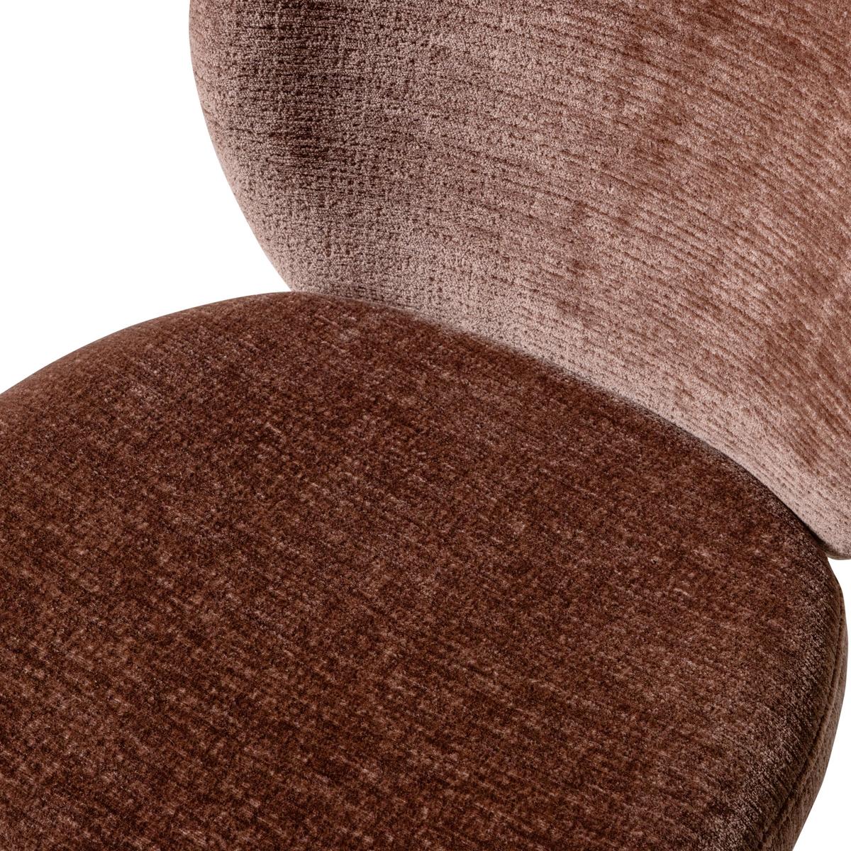 Stuhl-Set Femke 2er-Set Braun - Braun, MODERN, Textil/Metall (58/80/65cm) - Livetastic