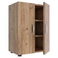 Omara Za Čevlje Ulas, Hrast - siva/barve aluminija, Moderno, kovina/umetna masa (49/74/30cm) - MID.YOU