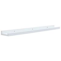 PÓŁKA ŚCIENNA ALVA - biały, Basics, materiał drewnopochodny (80/3,5/9cm) - Xora
