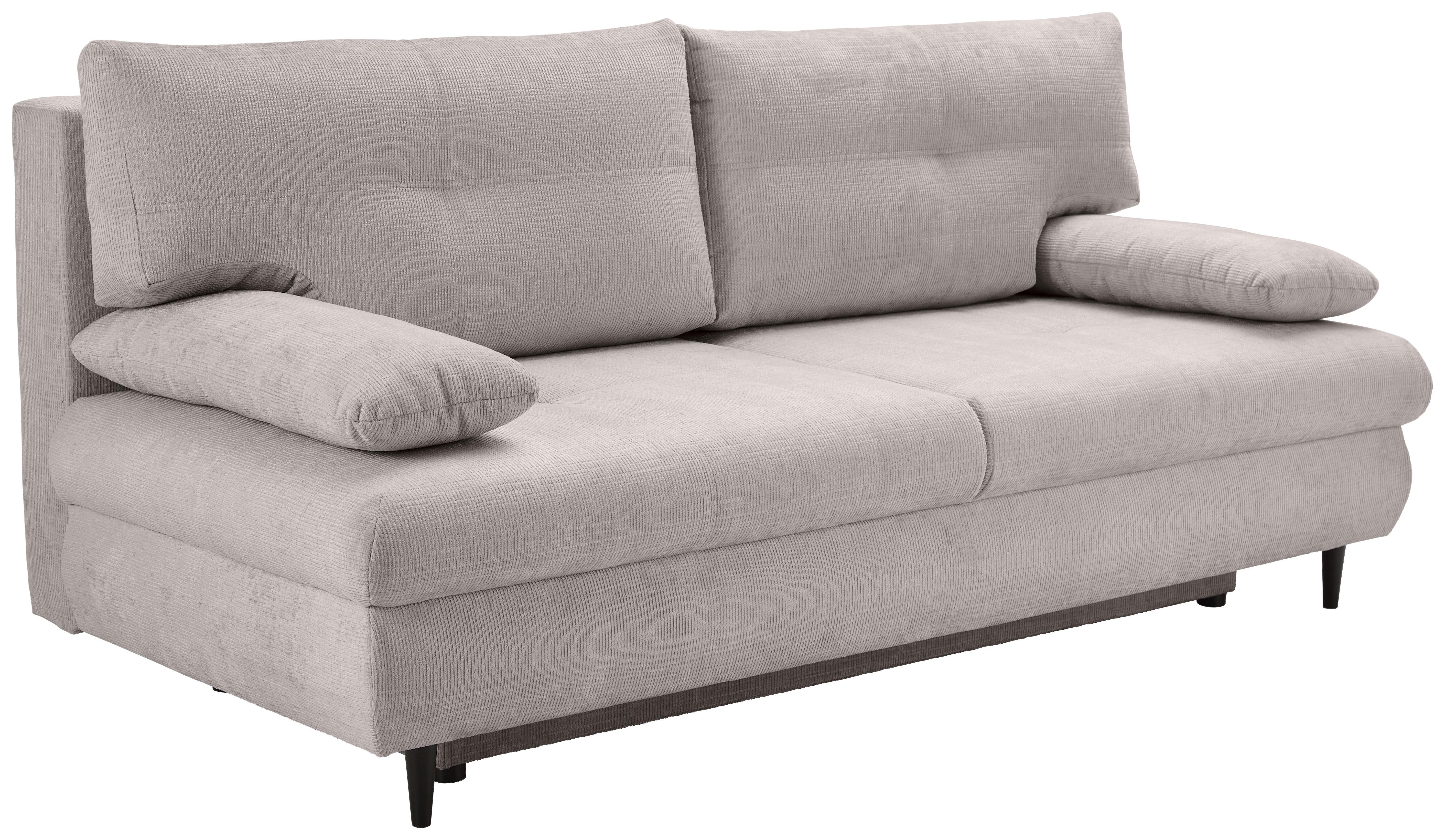 Trosjed Na Razvlačenje Virgo - bež/crna, Konvencionalno, tekstil/drvo (212/97/105cm) - Modern Living