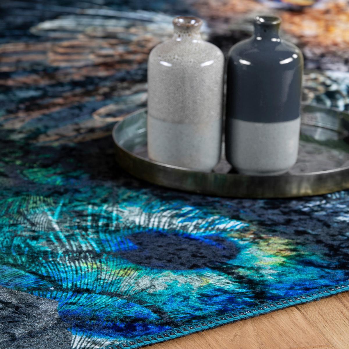 FLACHWEBETEPPICH MY EXOTIC - Multicolor, Trend, Textil (120/170cm) - Novel