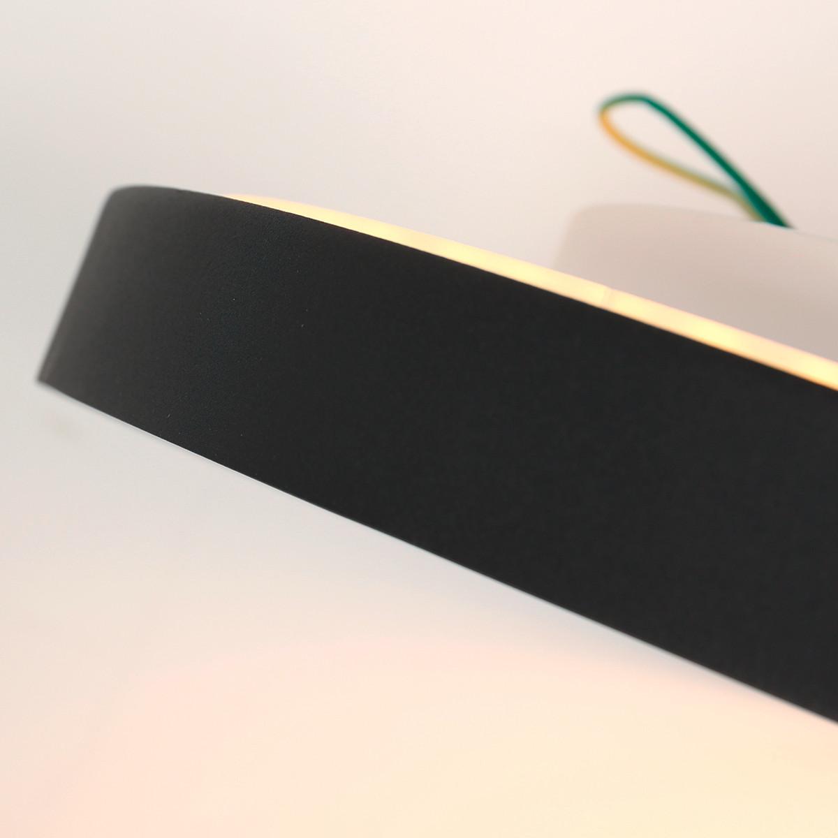 LAMPA SUFITOWA LED 3685ZW RINGLEDE - czarny, Konventionell, tworzywo sztuczne/metal (40/7cm)