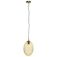 Hängeleuchte Virgina 125 Bernstein - Bernsteinfarben, Basics, Glas/Metall (23/23/36cm) - Kayoom