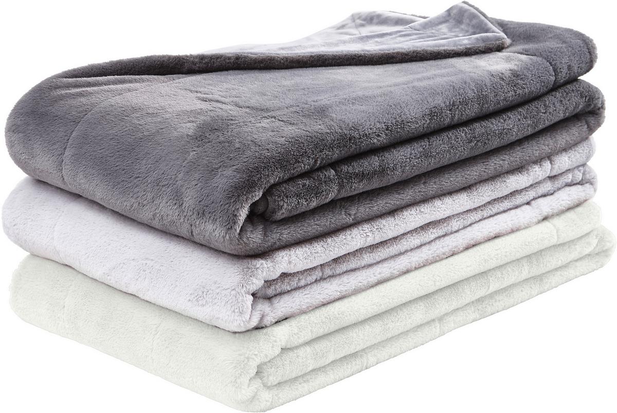 KOC FUTRZANY YUKON - kolor srebrny, Design, tkanina (150/200cm) - Novel