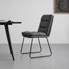 CHAISE KONA - noir/gris foncé, MODERN, métal/textile (48/90/65cm) - Bessagi Home