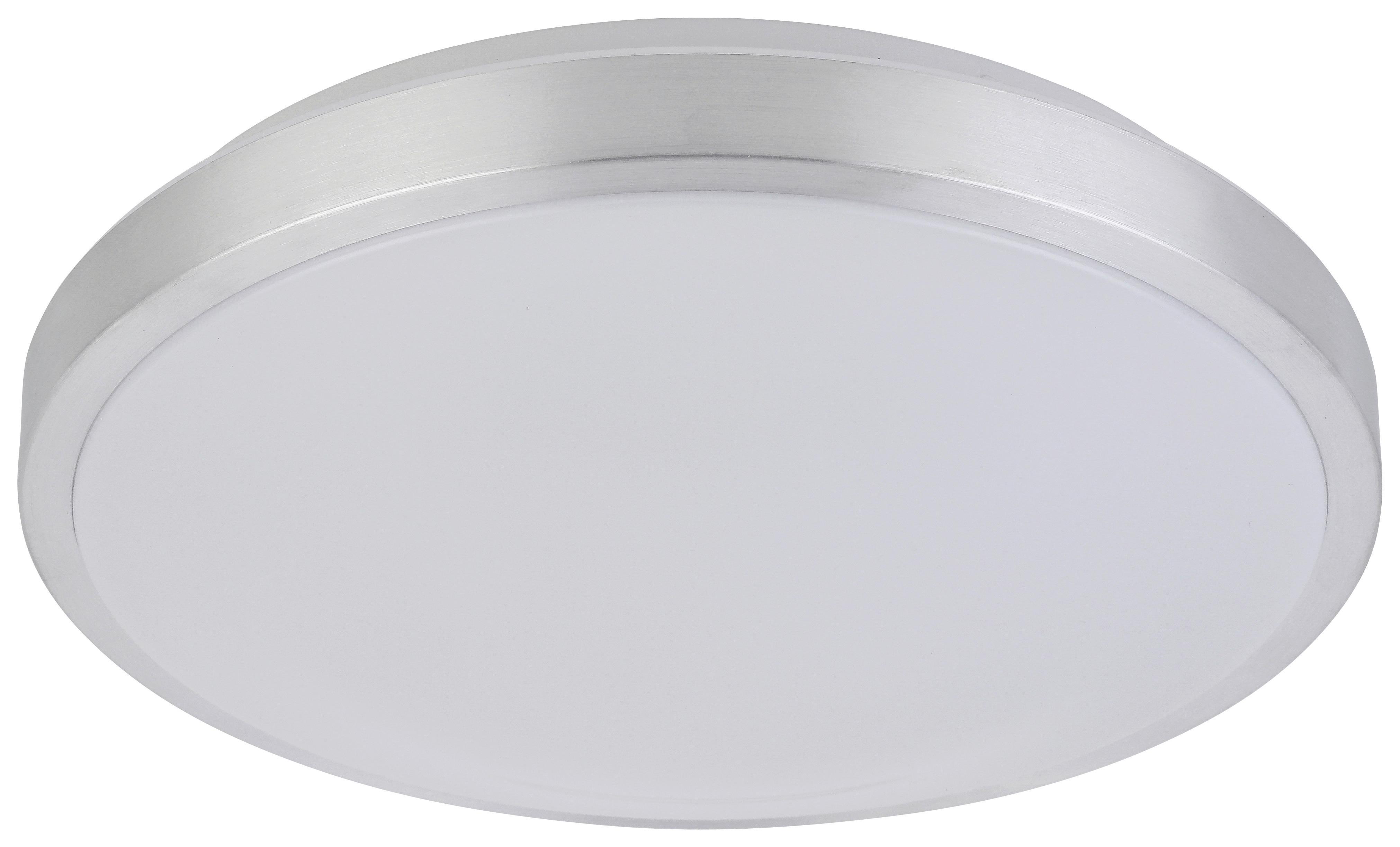 Stropna Svetilka Winfried, Ø Ca. 30 Cm, 2 X 25 W - bela/barve aluminija, Moderno, kovina/umetna masa (30/9cm) - Mömax
