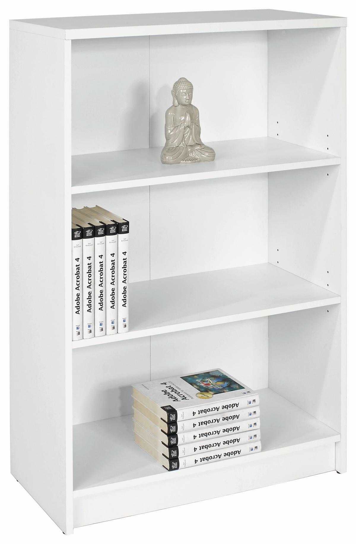 Polc Fehér 2 Polclappal 4-You - fehér, Modern, faalapú anyag (74/111,5/35,2cm)