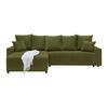 Ecksofa Alatri Olivgrün - Schwarz/Olivgrün, MODERN, Kunststoff/Textil (289/90/176cm) - Based
