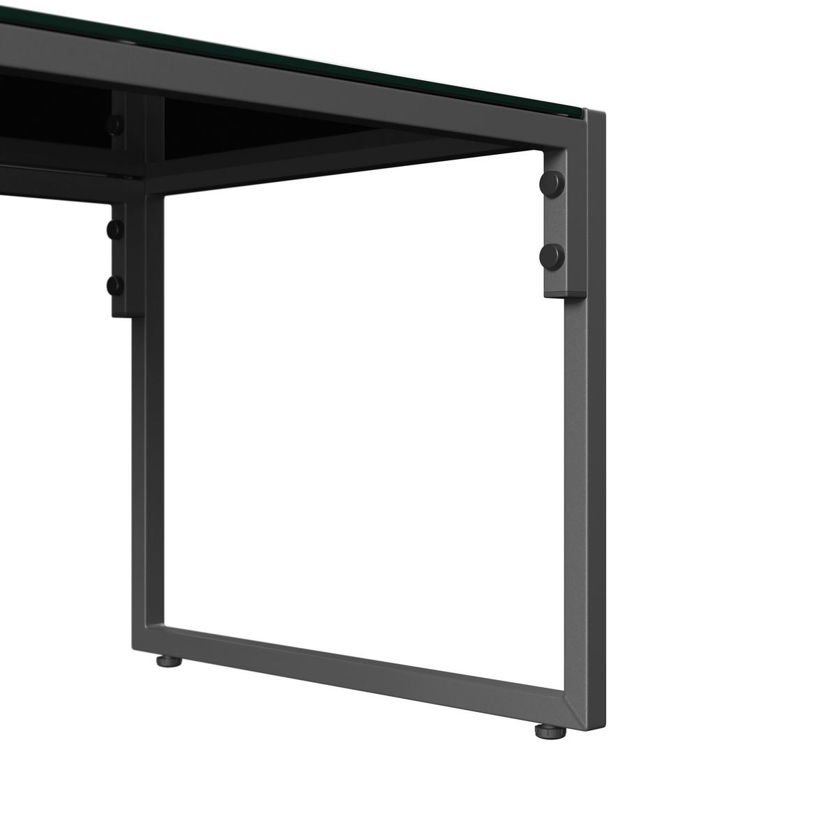 Vrtni Set Lucia - tamno siva/svijetlo siva, Basics, staklo/metal