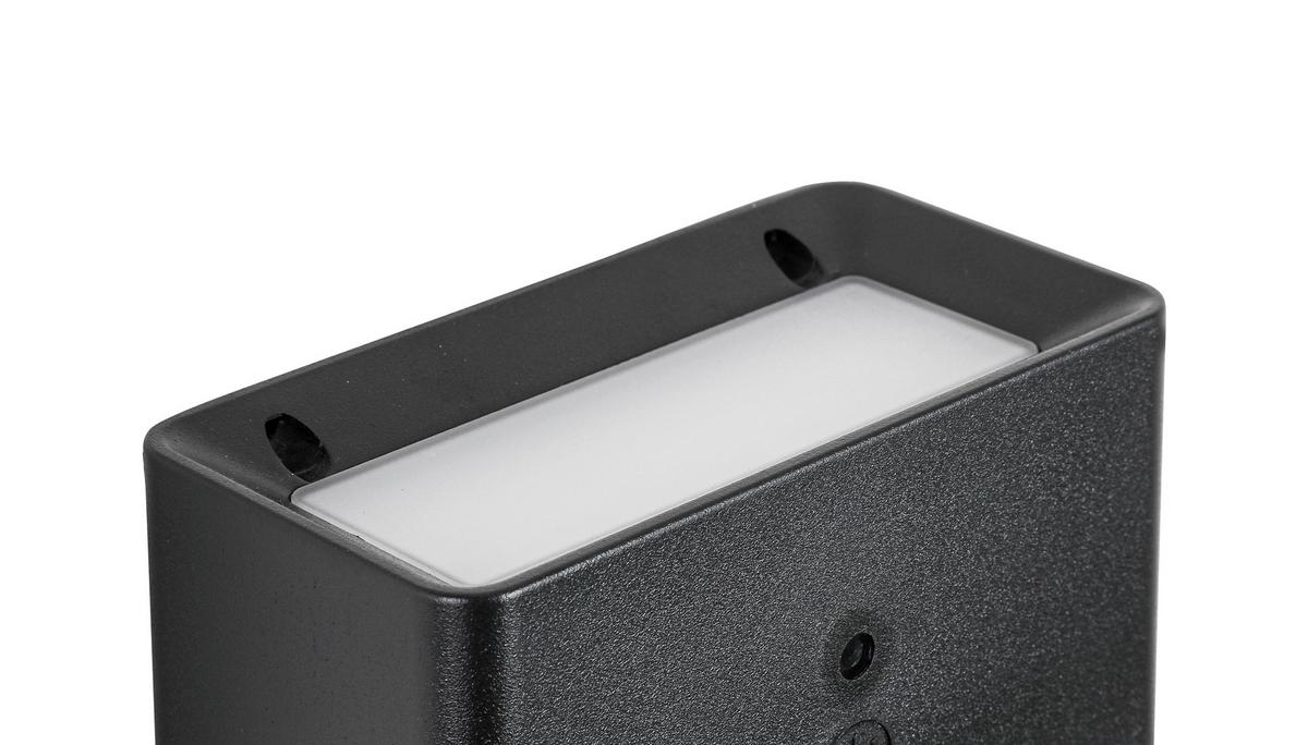 Aplică de perete cu LED Tilou - negru, Modern, plastic/metal (12/6,6/6,5cm) - Mömax
