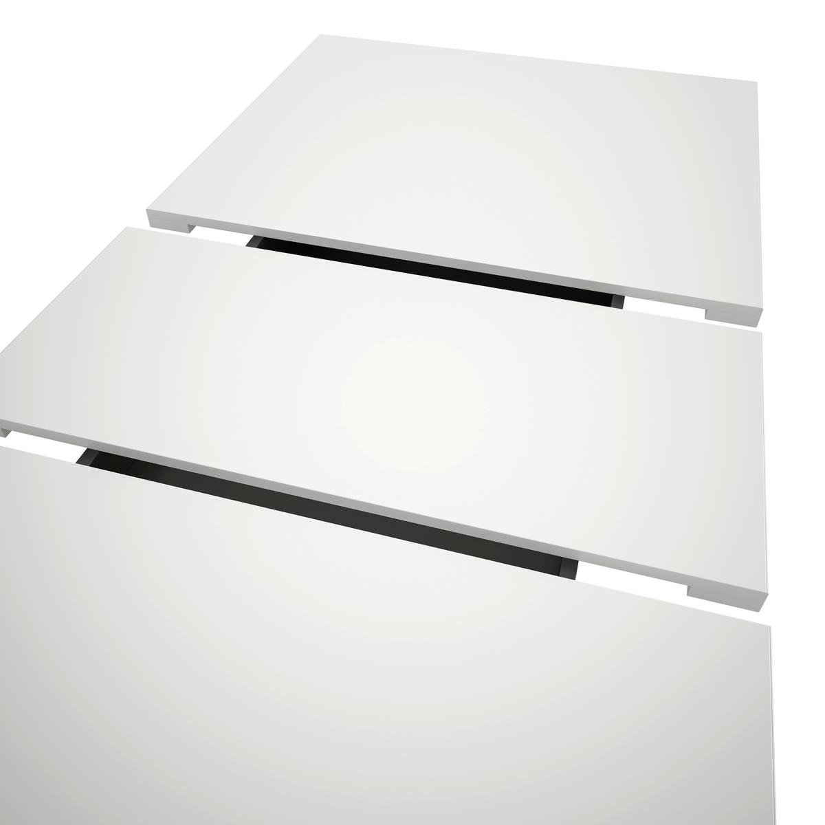 Ausziehtisch Marlon ca. 150x190 cm Weiß - Weiß, KONVENTIONELL, Holzwerkstoff (150-190/90/76cm)