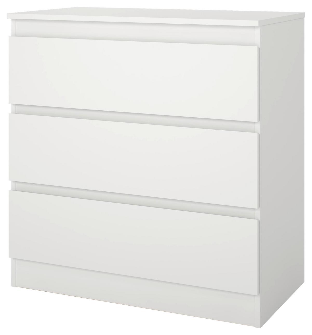 Kommode Mara Weiß Nachbildung - Weiß, KONVENTIONELL, Holz (77/80/42cm) - Mömax