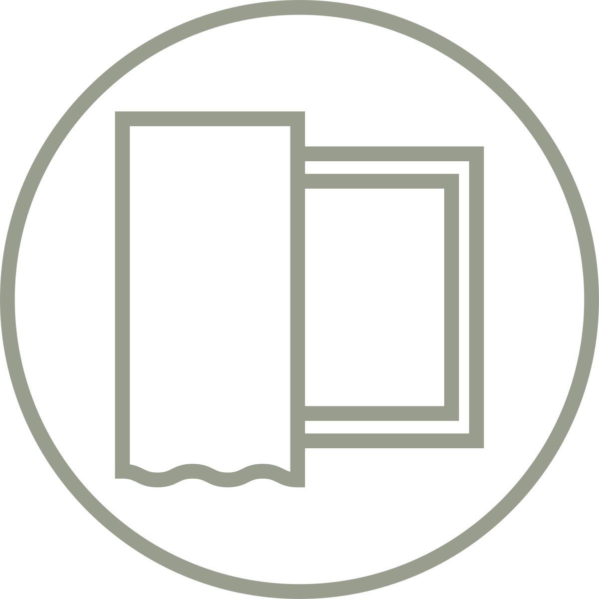 ZASŁONA NA PRZELOTKACH LINORA - kremowy, Basics, tkanina (140/145cm)