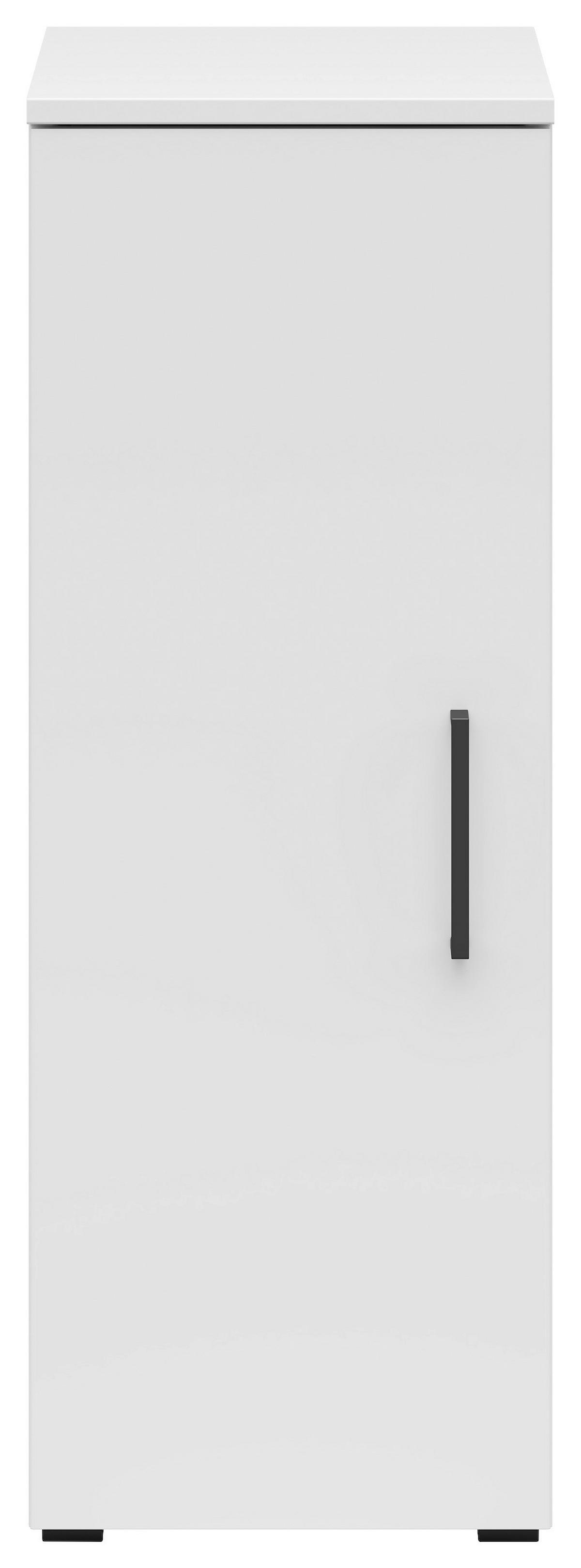 Schrank Multistauraum Weiß - Schwarz/Weiß, MODERN, Holzwerkstoff/Kunststoff (30/83/40cm) - Mömax
