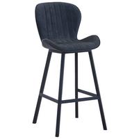 Barski Stol Ben - siva/črna, Moderno, kovina/tekstil (48/106/58cm)