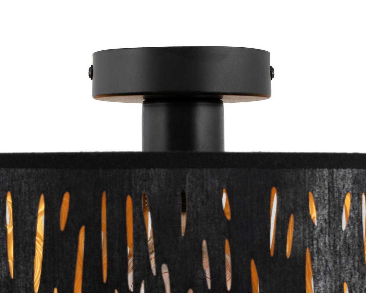 LAMPA SUFITOWA PANJA - czarny, Trend, tworzywo sztuczne/metal (40/30cm) - Novel