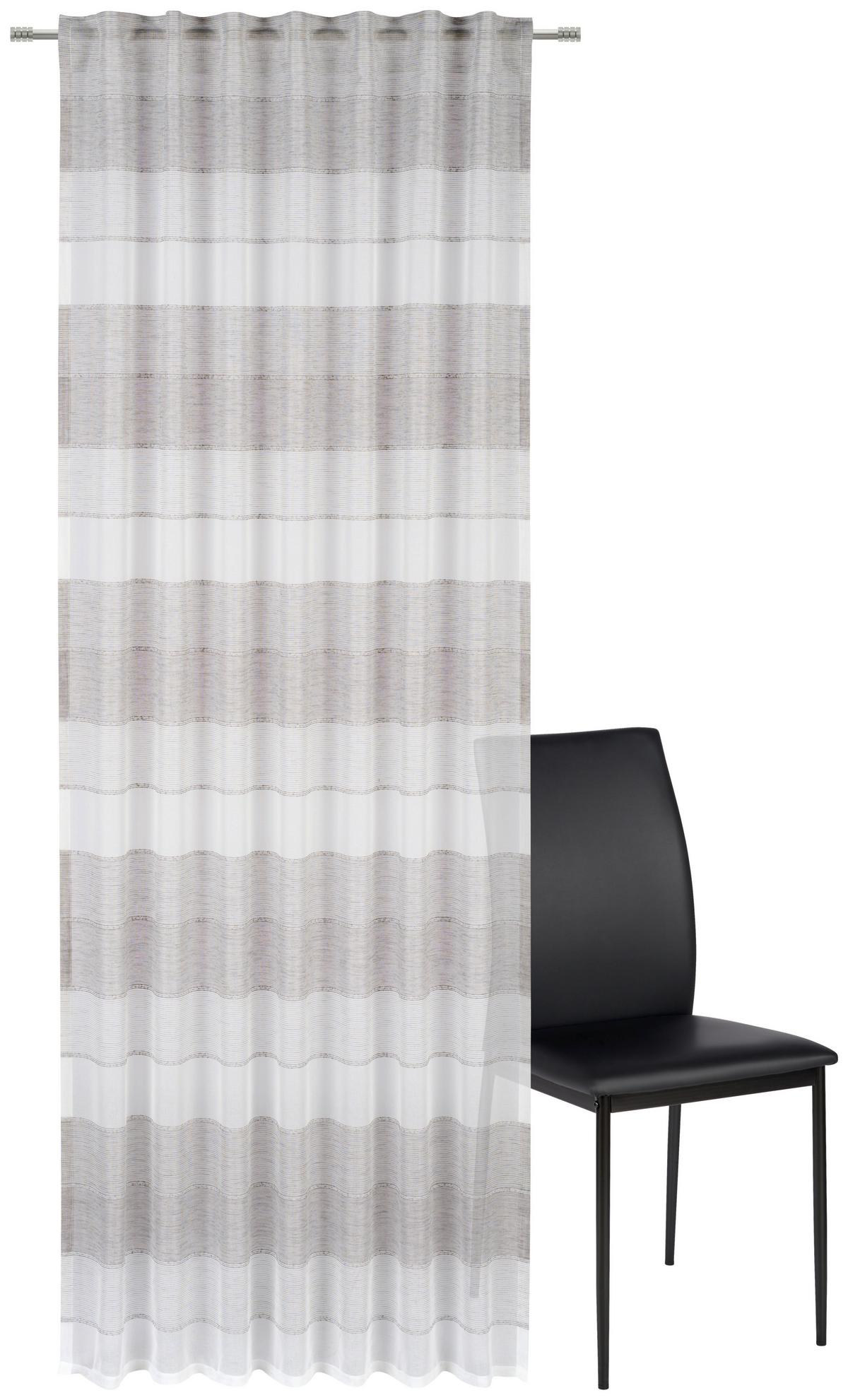 ZASŁONA GOTOWA LARDY - szary, Basics, tkanina (140/245cm) - Esposa