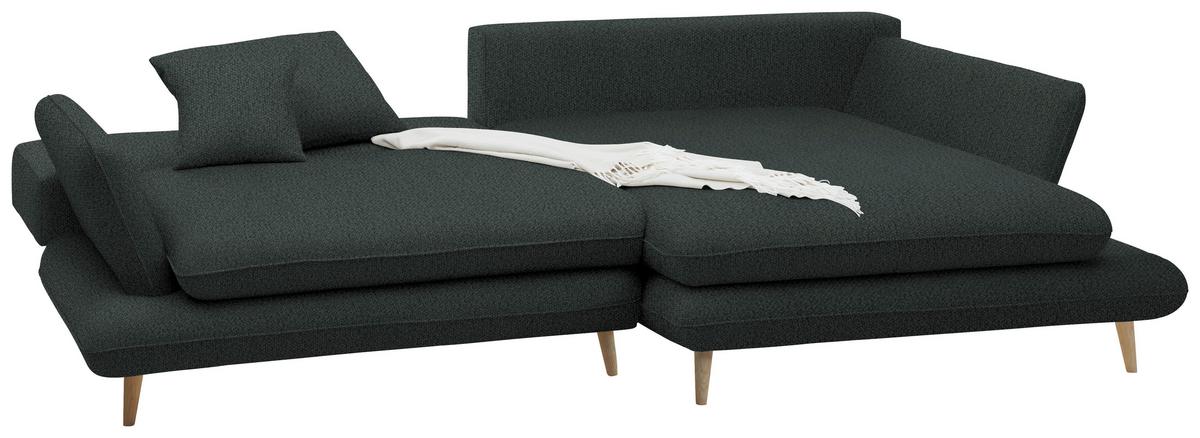 Kutna Garnitura Monte - boje grafita/prirodne boje, Romantično / ladanjski, tekstil/drvo (283/181cm) - Premium Living