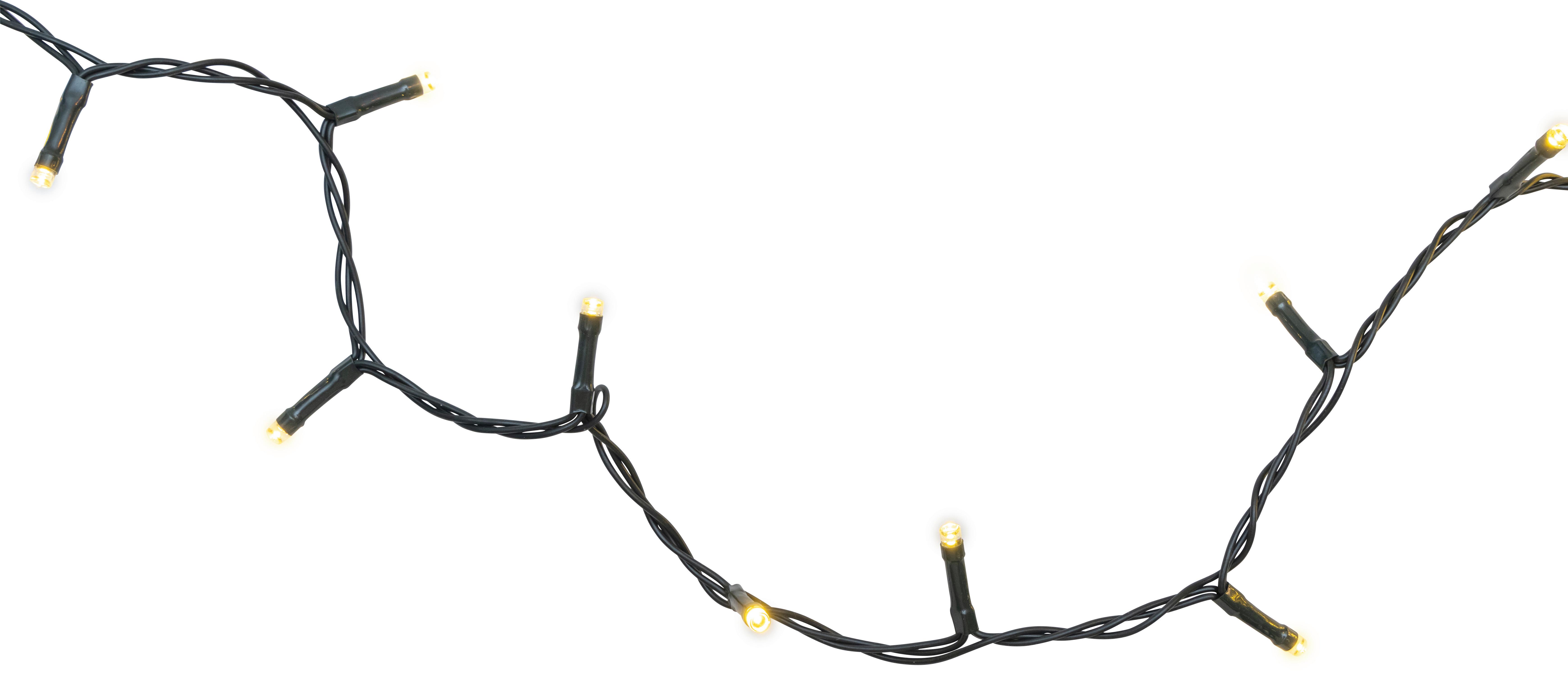 Lichterkette Mol Dunkelgrün max. 4,3 Watt - Dunkelgrün, Romantik / Landhaus, Kunststoff (1195cm) - Modern Living