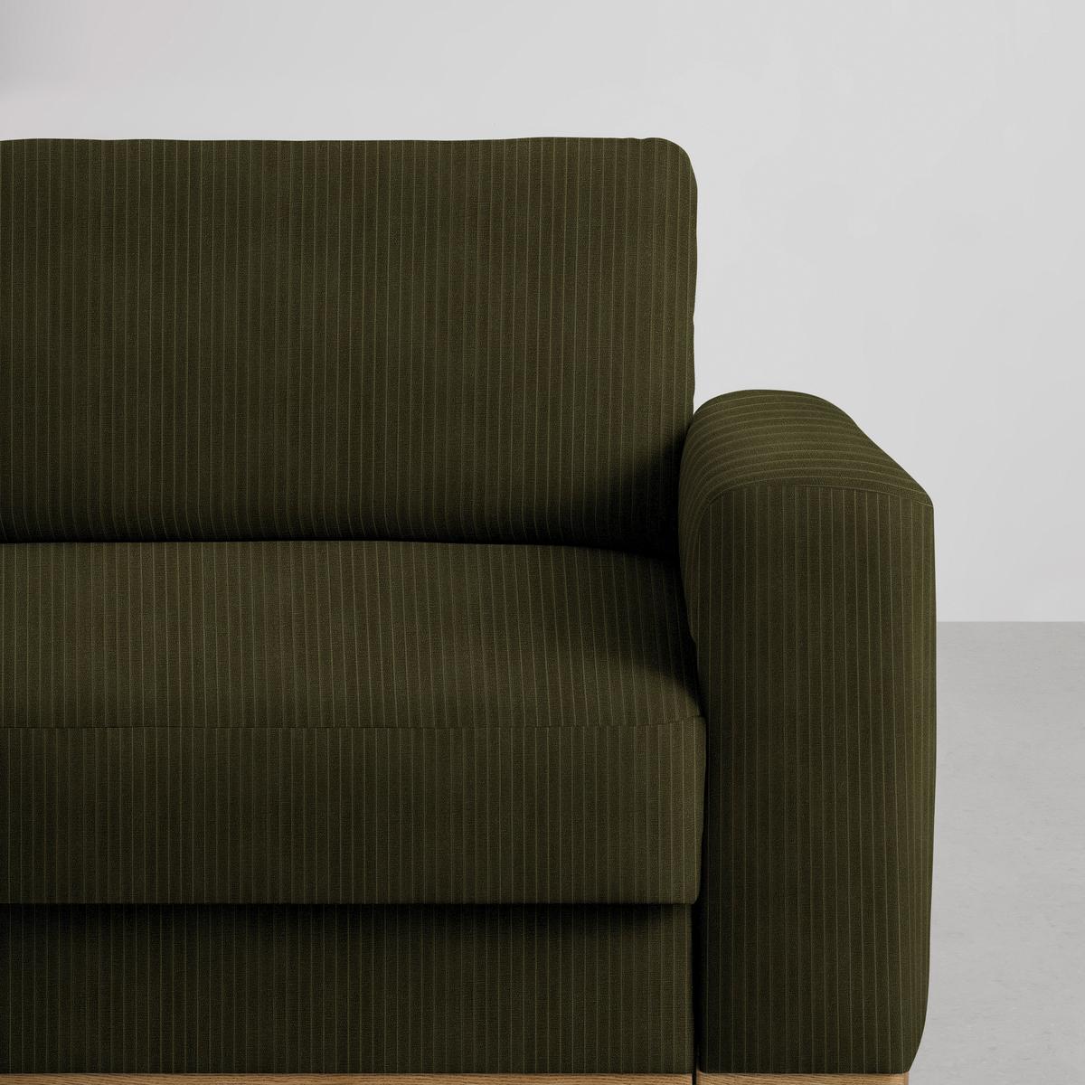 Wohnlandschaft Romeo Dunkelgrün - Dunkelgrün/Schwarz, KONVENTIONELL, Textil/Metall (167/87/234cm) - Zandiara
