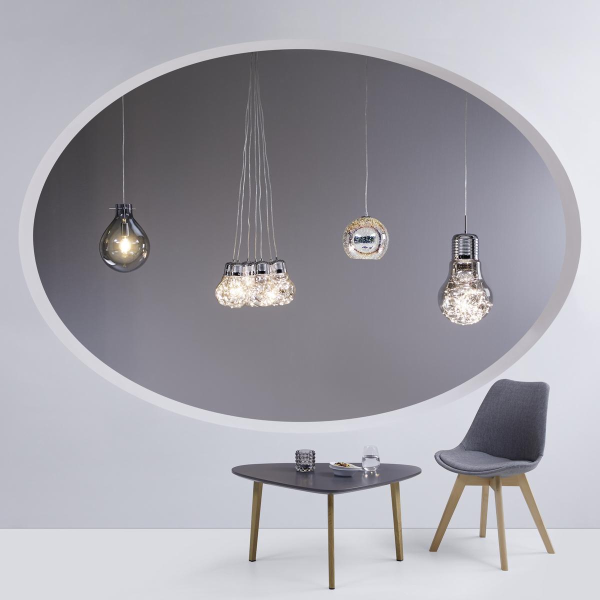 Szék Rocksi - bükk/szürke, Modern, műanyag/textil (43/82,5/43cm) - Bessagi Home