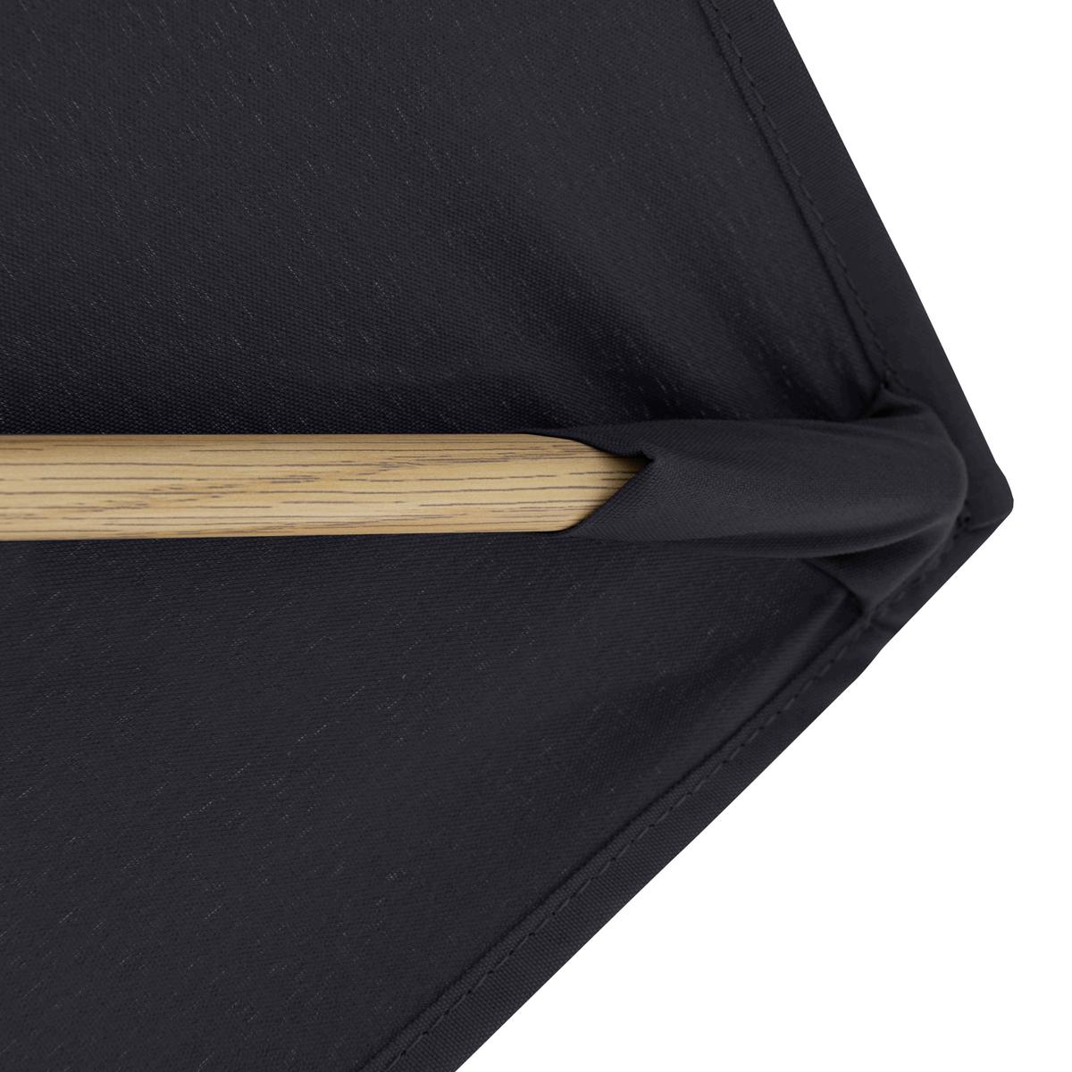 Sonnenschirm Alu Wood Ultra 350 Anthrazit/Eschefarben - Anthrazit/Eschefarben, Design, Textil/Metall (350/350cm) - Doppler