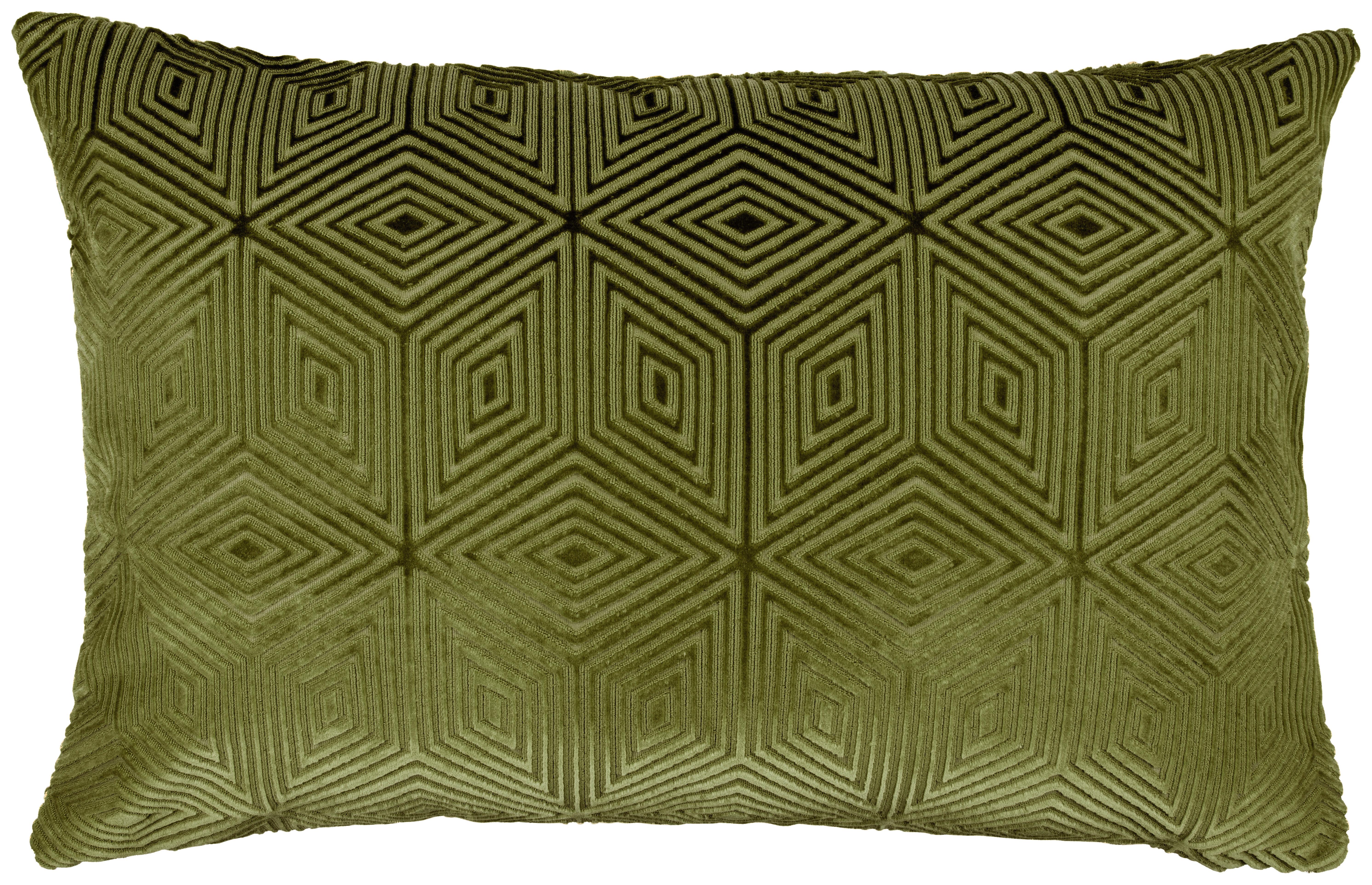 Kissenhülle Rania Salbeigrün ca. 40x60cm - Salbeigrün, Textil (40/60cm)