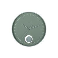 ZEGAR ŚCIENNY GRATO PENDULUM - jadeitowa zieleń, Basics, tworzywo sztuczne (41cm) - Karlsson