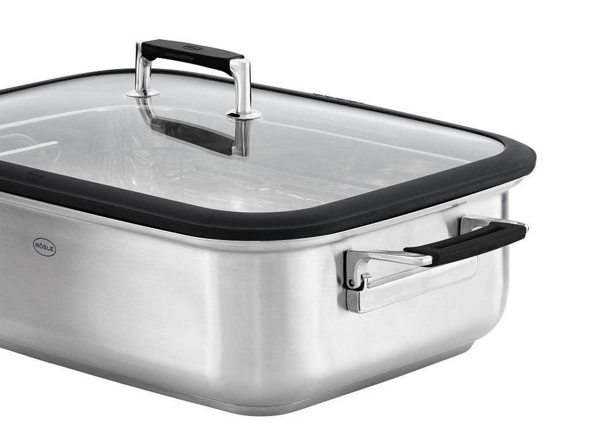 BRYTFANNA 911037 RÖSLE - kolor stalowy, Basics, metal (40,9/28,5/18,1cm) - Rösle