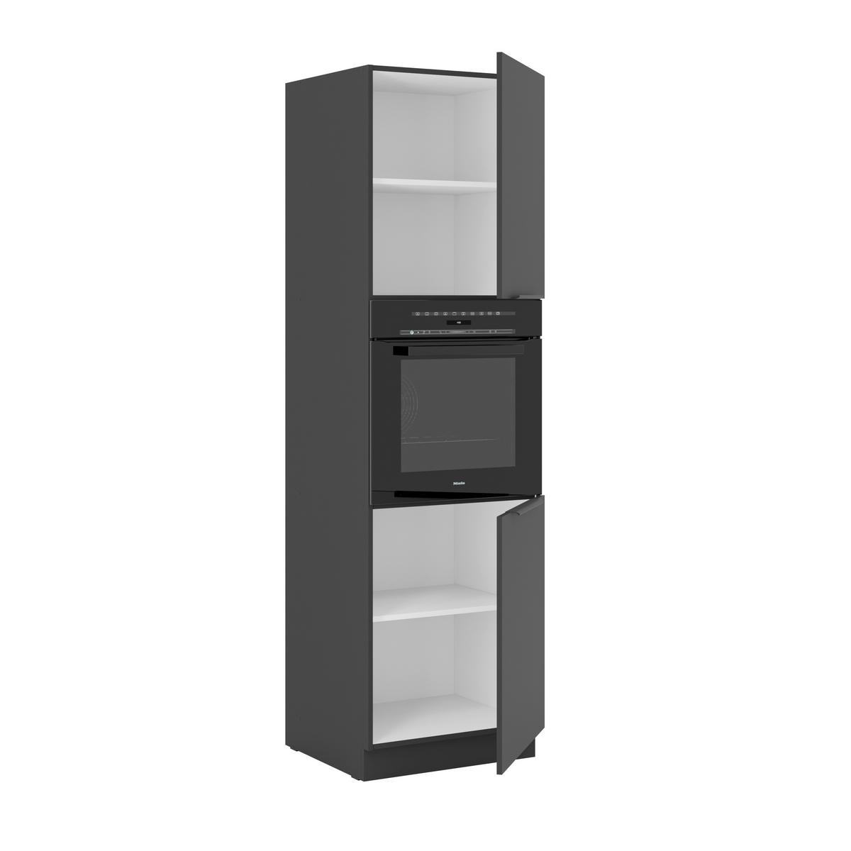 Element Za Ugradni Šporet Siena - crna, Moderno, metal/pločasti materijal (60/210/57cm) - Modern Living