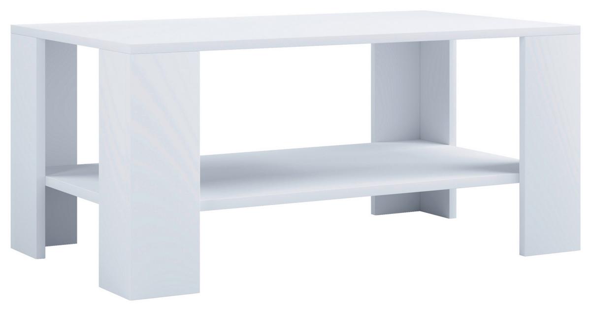 Klubska Miza Dalus, Bela, 90x41 - bela, Moderno, leseni material (90/53/41cm) - MID.YOU