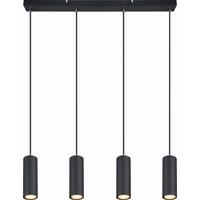 Hängeleuchte Witmo in Schwarz max. 35 Watt - Schwarz, MODERN, Metall (65/6/120cm) - Modern Living