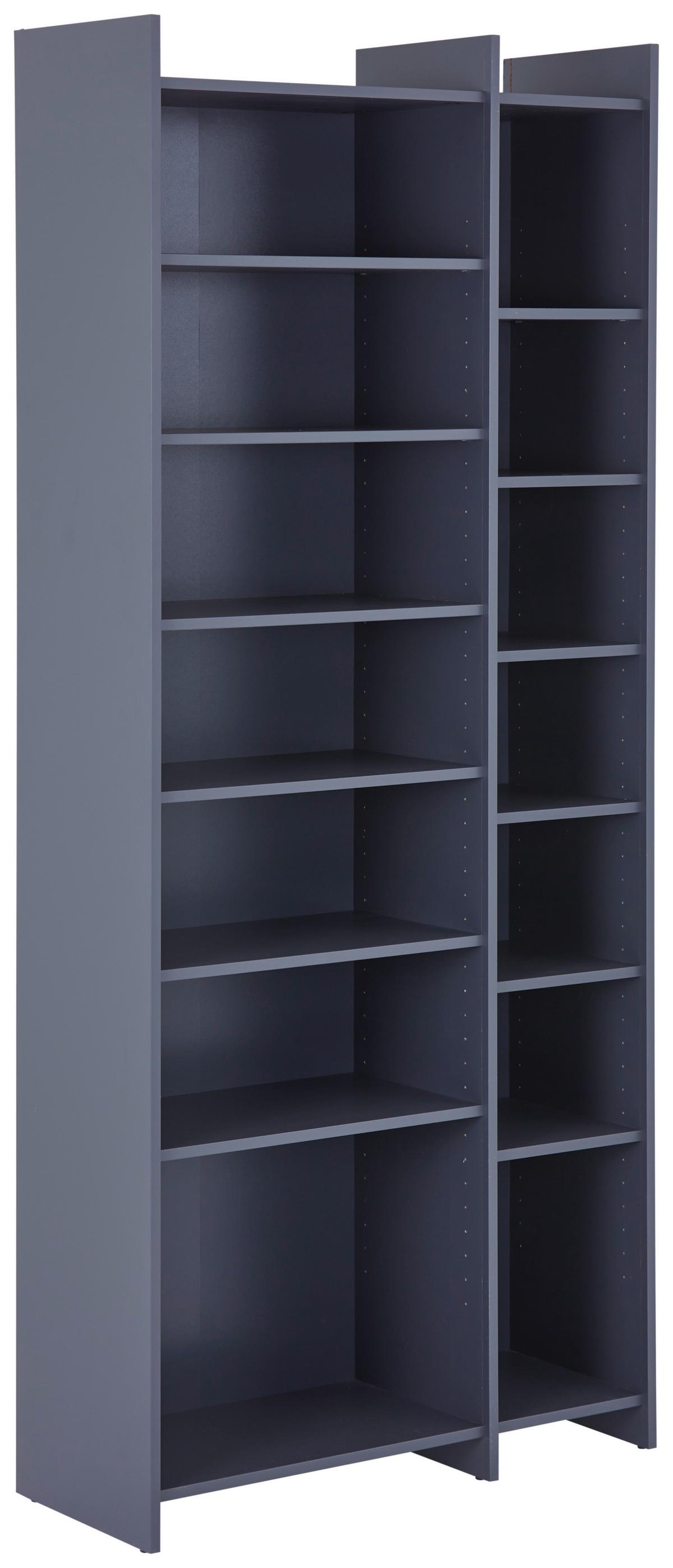 Etajeră LENNY PR 23083-REG/191/80 - antracit, Modern, material pe bază de lemn (80/191/31,8cm) - Modern Living