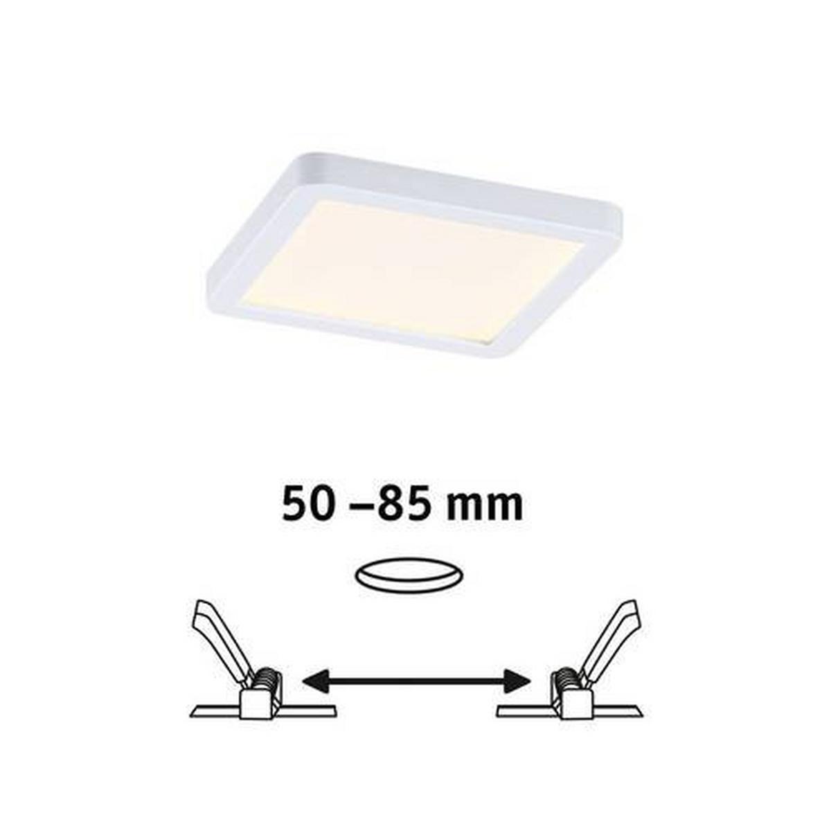 LED-Paneel Areo VariFit in Weiß max. 6,5 Watt - Weiß, Design, Kunststoff (11,8/11,8/1,2cm) - Paulmann