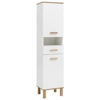 Hochschrank "Padua" , weiß - Eichefarben/Weiß, MODERN, Holz/Holzwerkstoff (40,4/178,5/35,0cm) - MID.YOU