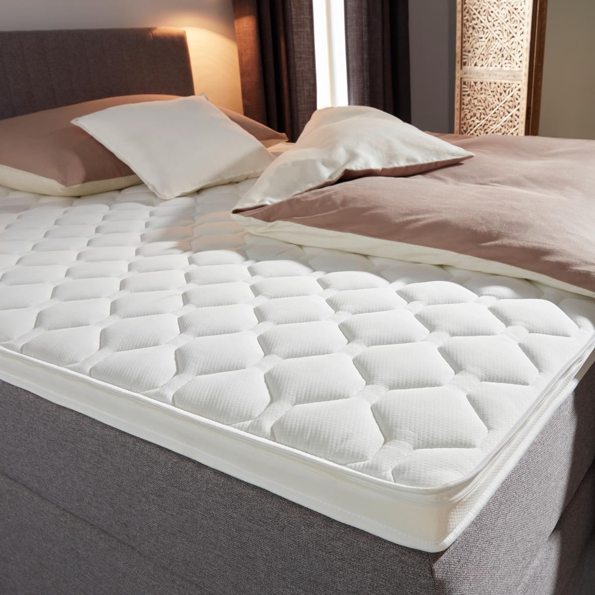 Boxspringbett Plura Grau ca. 160x200cm - Chromfarben/Grau, KONVENTIONELL, Holz/Holzwerkstoff (160/200cm) - Mömax