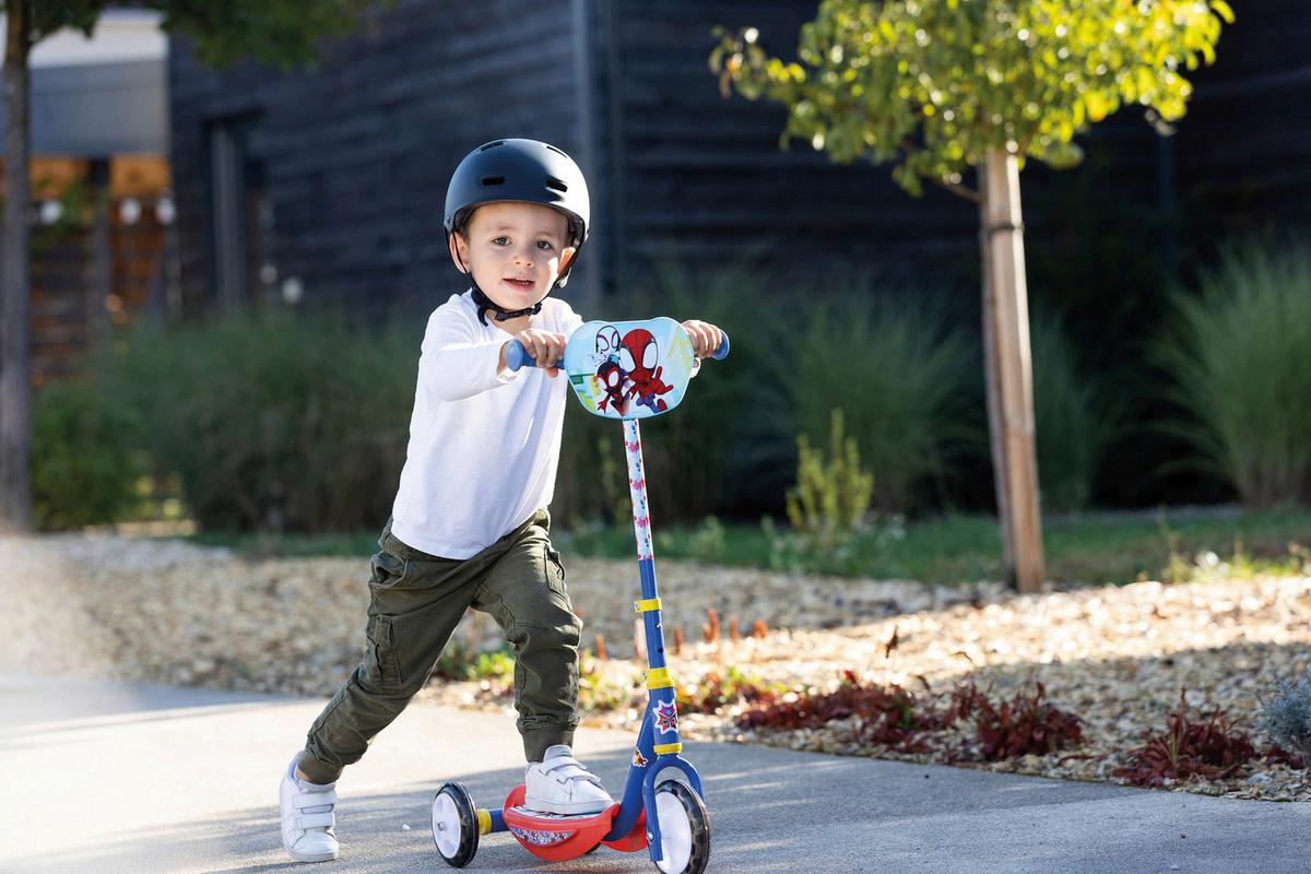 HULAJNOGA DLA DZIECI SCOOTER SPIDERMAN - różnokolorowy, Trend, tworzywo sztuczne/metal (32/56/60-67cm) - Simba