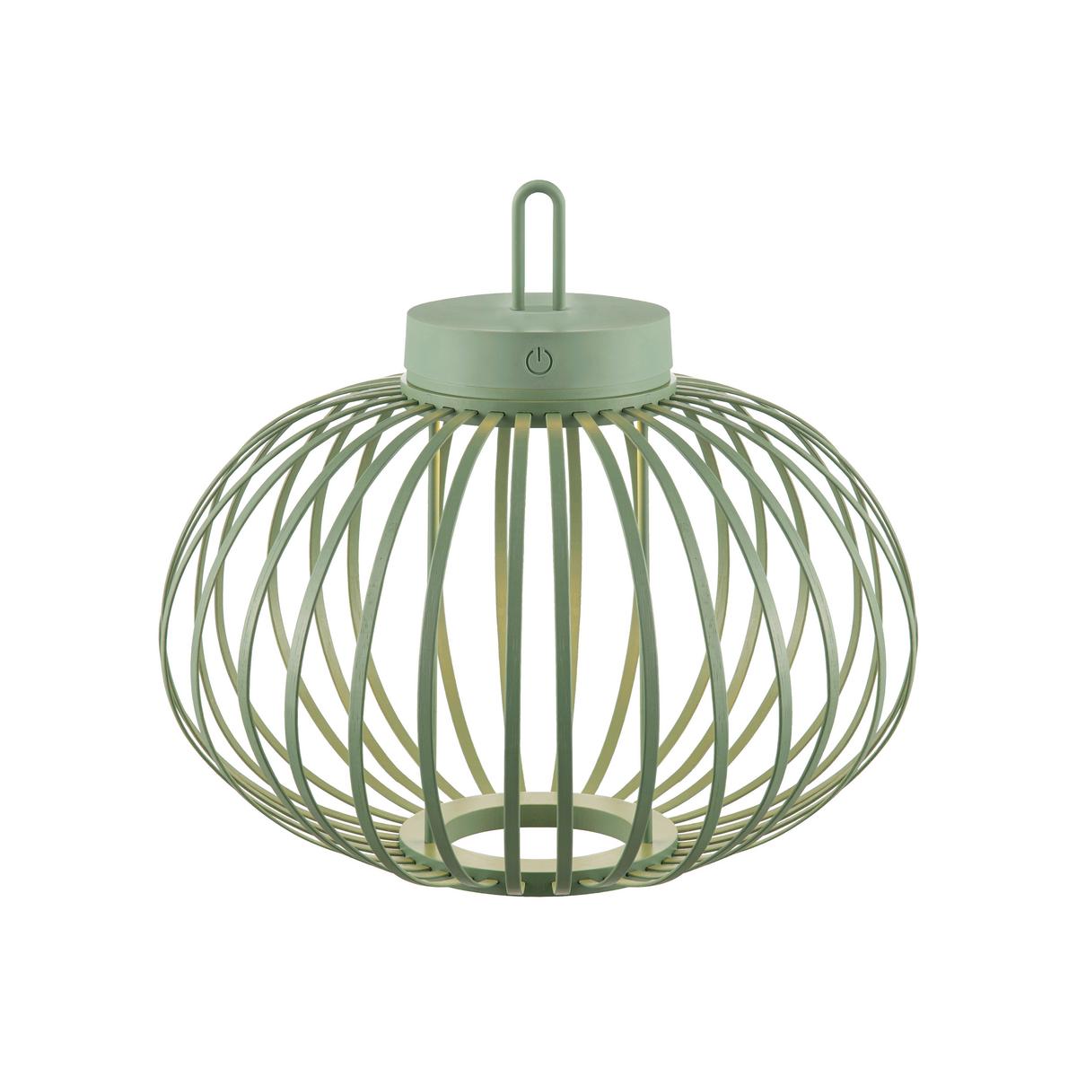 Akku-Tischleuchte Grün max. 1,5 Watt - Grün, Basics, Holz/Kunststoff (36/36/33cm)