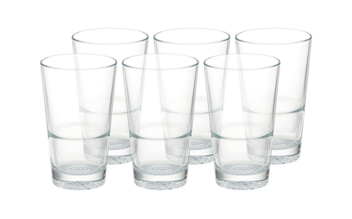 KOMPLET SZKŁA STOŁOWEGO AGNETO - kolor srebrny, Modern, szkło (420ml) - Bessagi Home