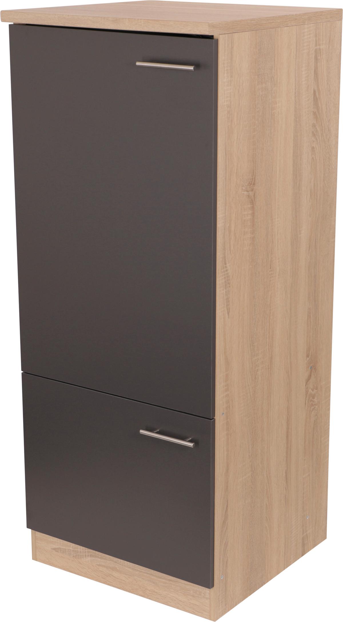 Omara Za Vgradno Napravo Merle, Barva Hrasta, Siva - srebrne barve/siva, Basics, kovina/leseni material (60/144,8/60cm) - Respekta