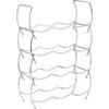 Weinregal Chromfarben - Chromfarben, Metall (32,5/49/14cm) - Modern Living