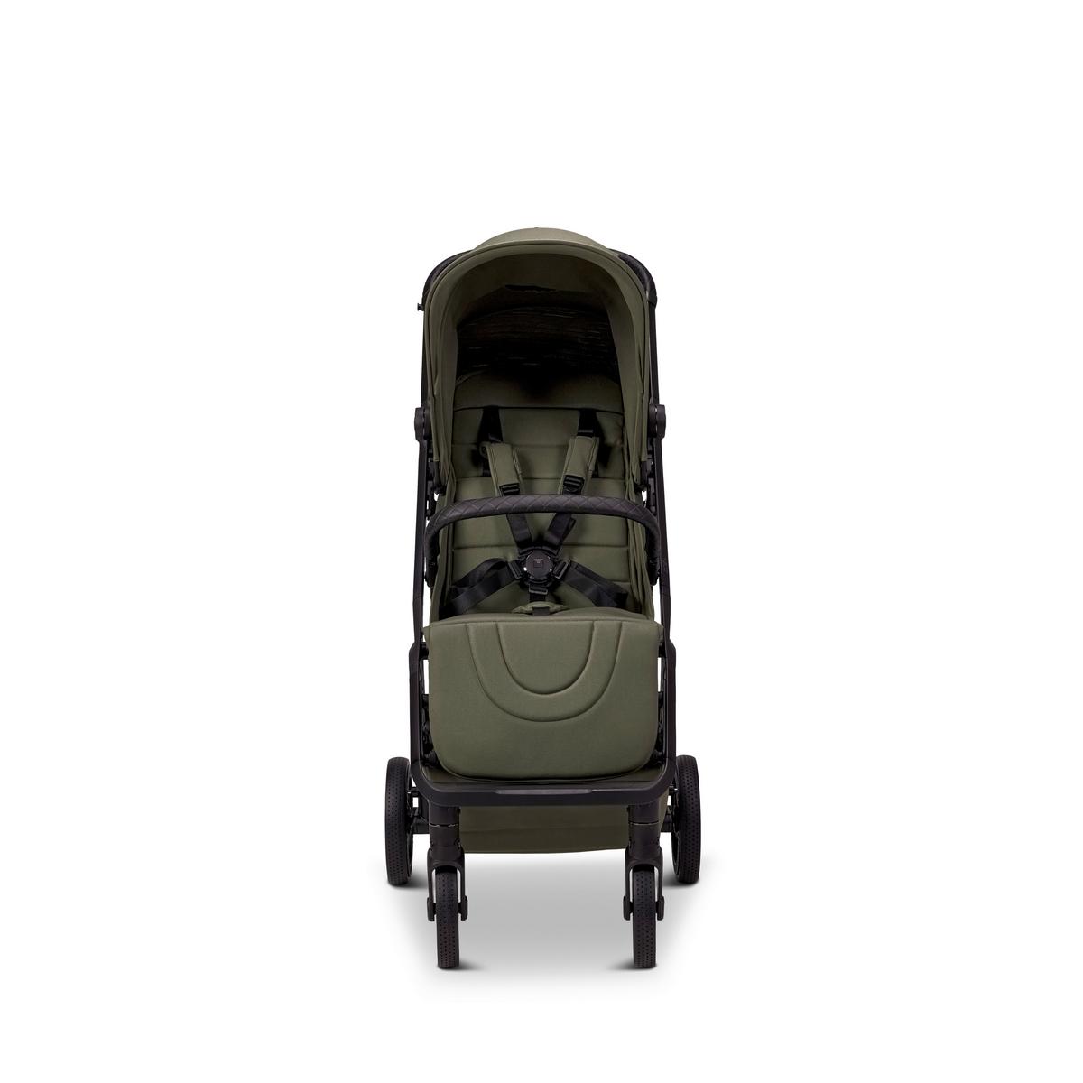 WÓZEK SPACEROWY ZOE+ - oliwkowa zieleń, Basics (80/50/103cm) - Moon