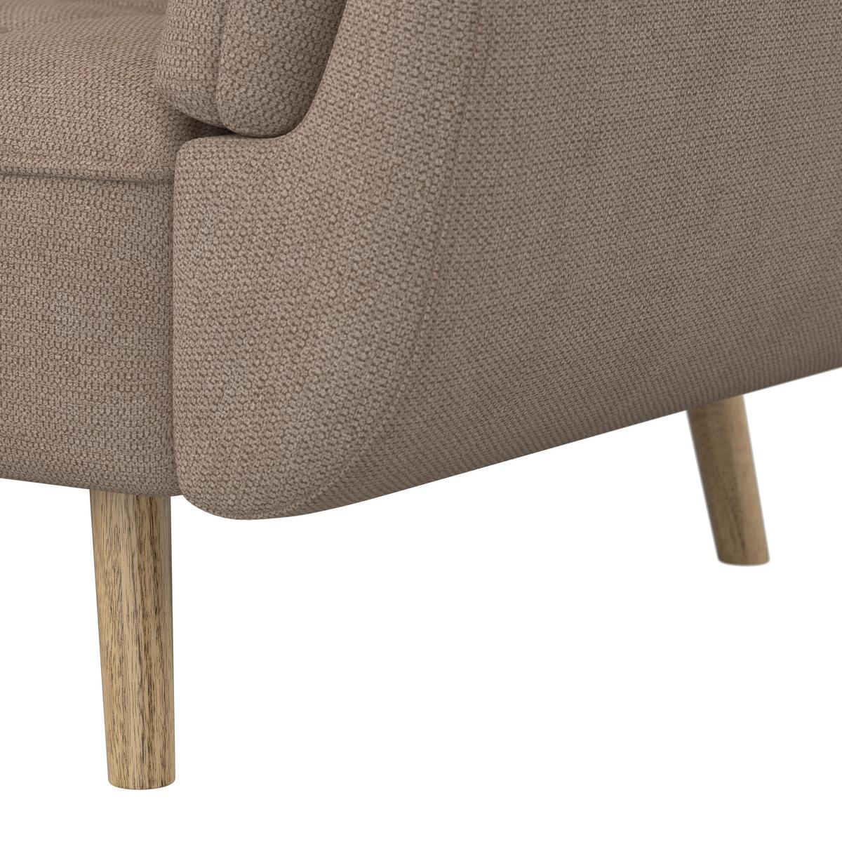 Kanapéágy Cora - barna, Modern, textil/fa (214/92/81cm) - Bessagi Home