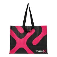 Geantă pentru cumpărături Mömax - roz/negru, plastic (53/40/22cm) - Mömax