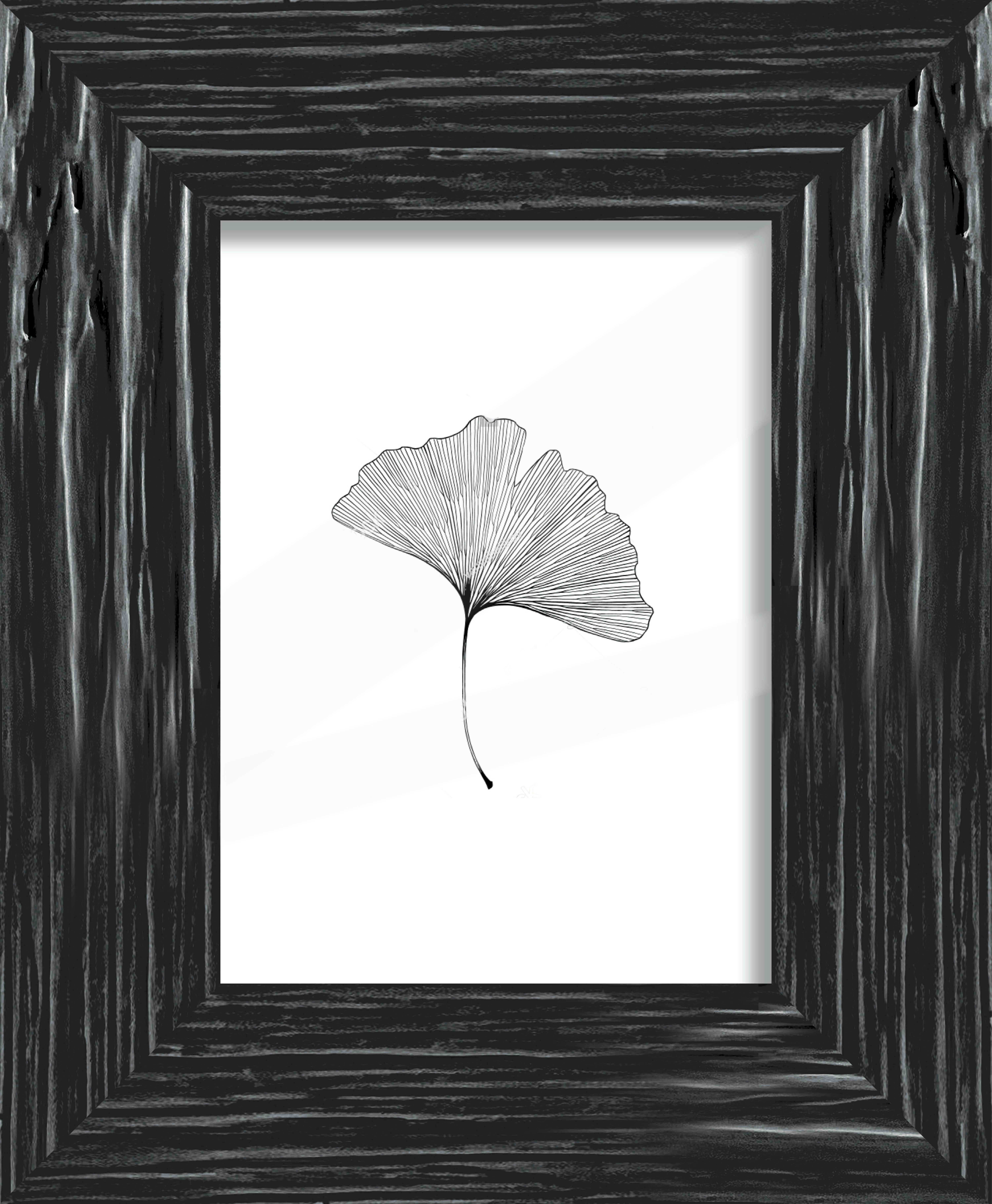 Bilderrahmen Frido in Schwarz aus Echtholz - Schwarz, ROMANTIK / LANDHAUS, Holz (13/18cm) - ecoTree