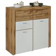 Kommode in Eichefarben/Weiß - Eichefarben/Weiß, MODERN, Holzwerkstoff (100/102/38cm) - Mömax modern living Kommode in Eichefarben/Weiß - Eichefarben/Weiß, MODERN, Holzwerkstoff (100/102/38cm) - Mömax modern living