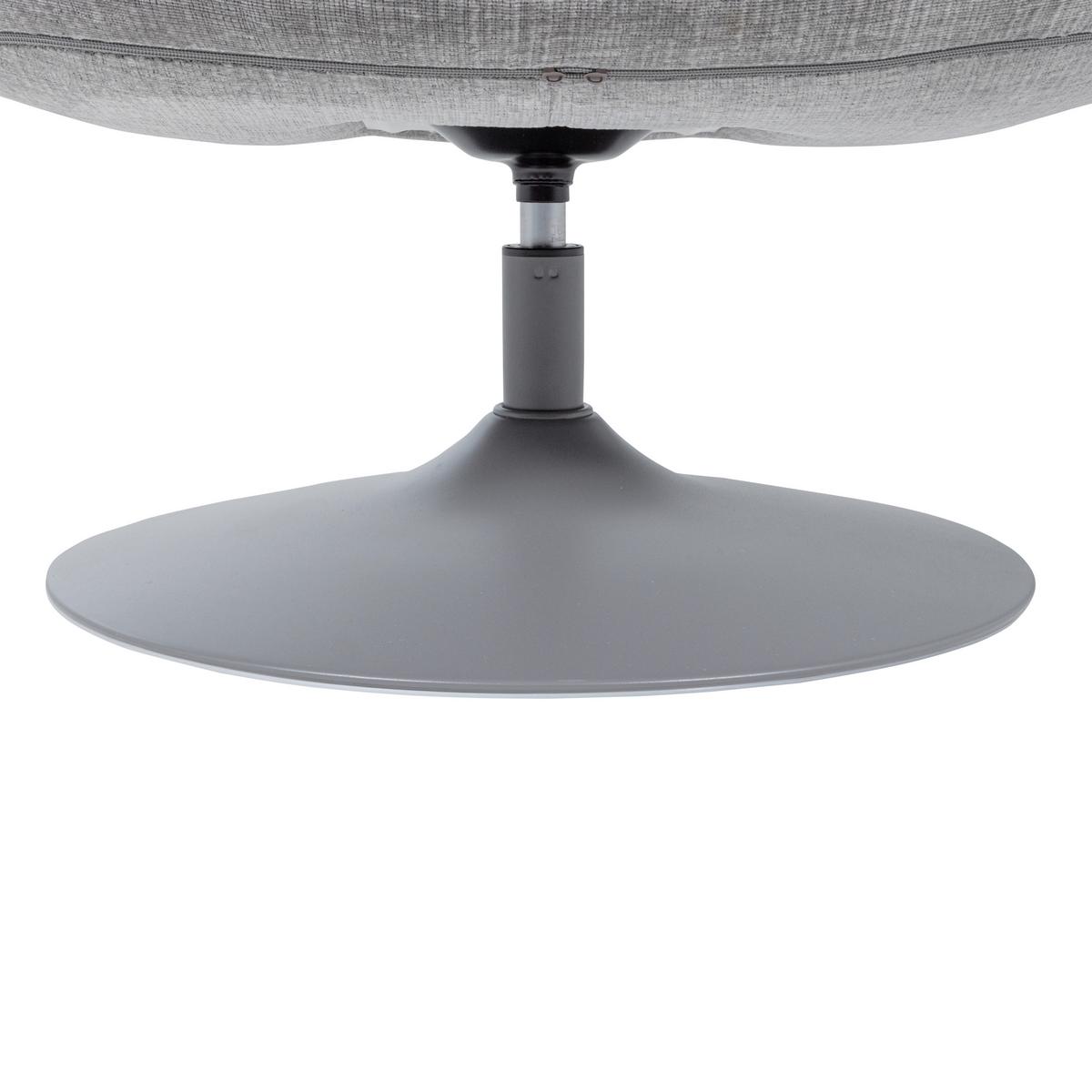 SESSEL Elvi Hellgrau B: 73cm - Hellgrau/Grau, Design, Textil/Metall (73/81/84cm) - Livetastic
