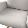 STOL MED ARMSTÖD NEELIA - greige/naturfärgad, Modern, metall/trä (59,5/93/69cm) - Bessagi Home